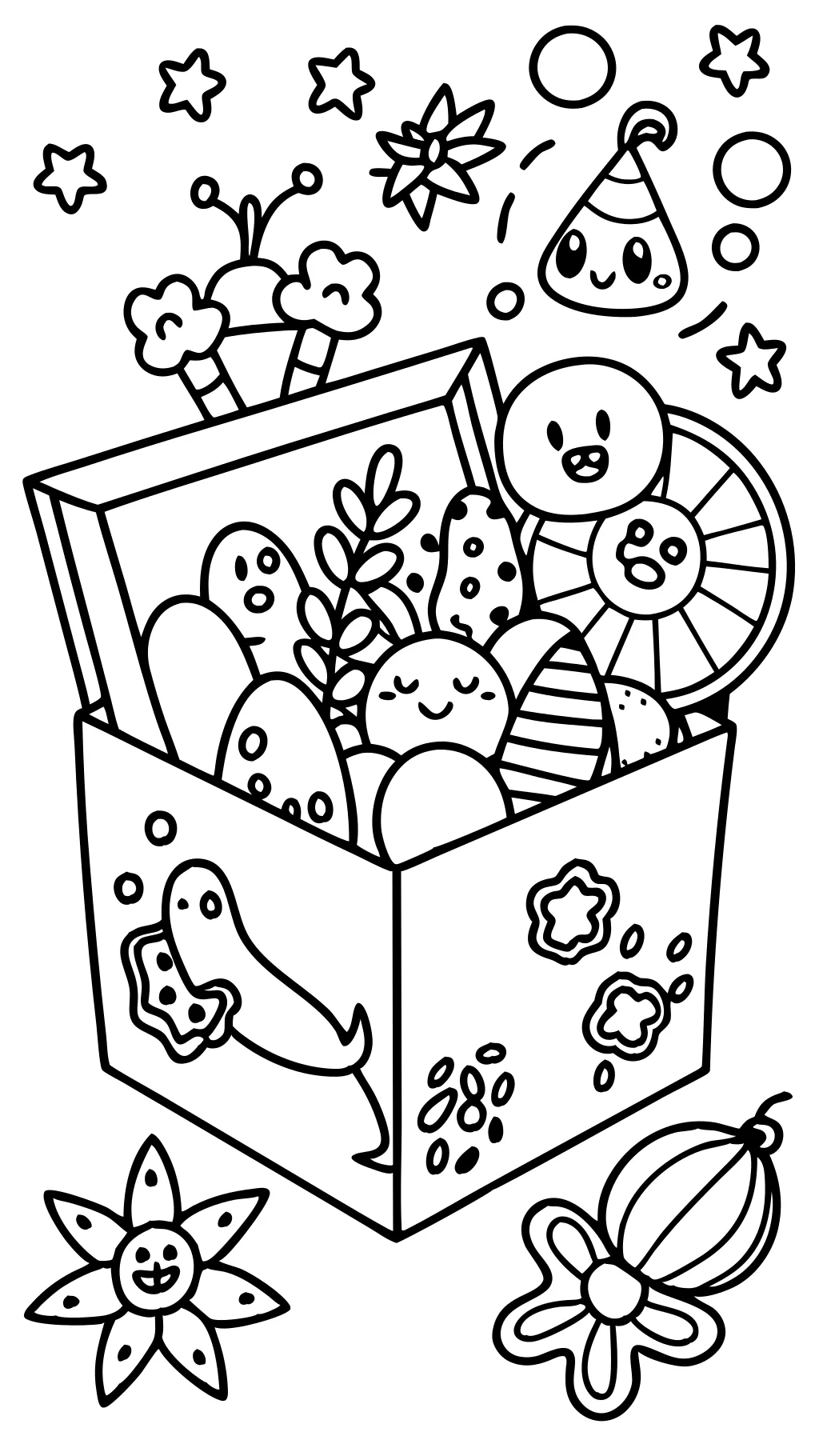 coloring pages box